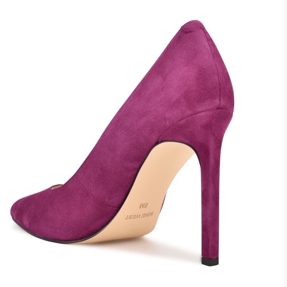 Tatiana Pointy Toe Fuchsia Pumps. - Picture 3 of 12